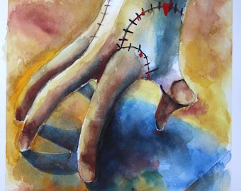 Adams Family Themed Watercolor Digital Painting Class - Wednesday Inspired Art Class