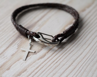 Christian Cross Bracelet - Silver Cross Bracelet