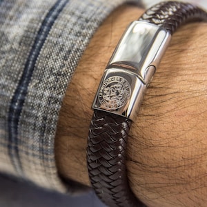 Keep Safe Gift Personalised Saint Christopher Bracelet, Religious Bracelet, St Chris Jewellery