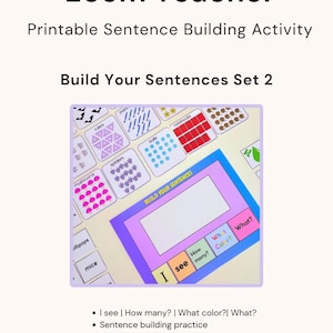 Construa suas frases 2 – Atividade de construção de frases para imprimir (Versão atualizada)