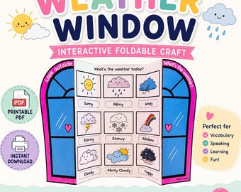 Bricolage Fenêtre Météo – Activité météo interactive pour enfants