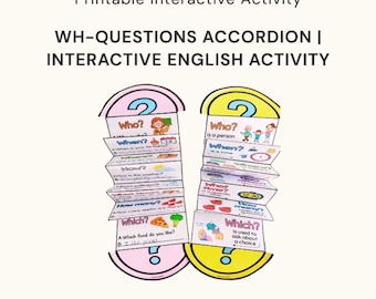 Preguntas Wh Acordeón Actividad interactiva de ESL