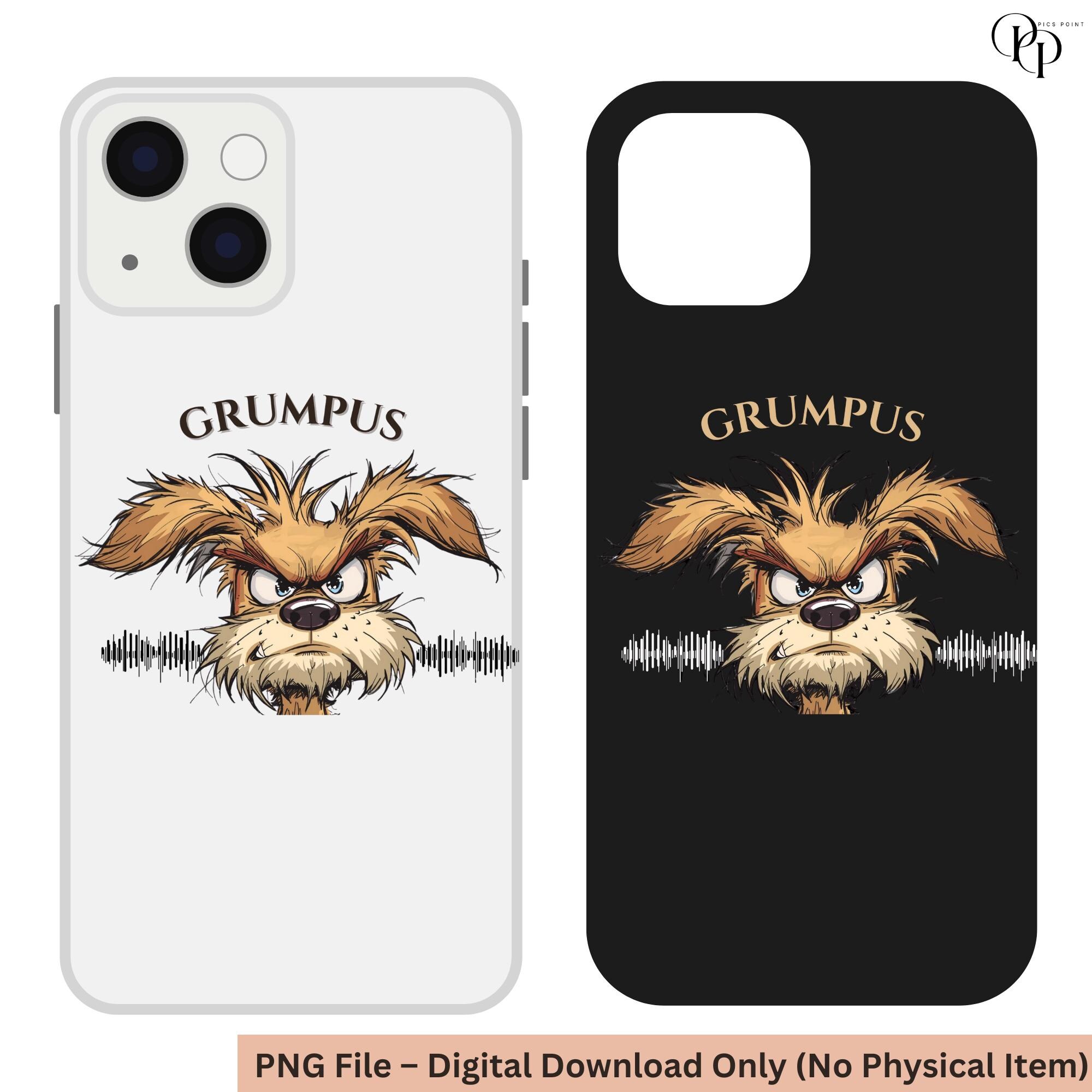 Funny Grumpus Dog PNG | Digital Artwork for Sublimation, Stickers, and ...