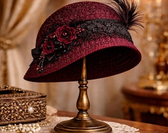 Vintage Cloche Vintage Cloche Flapper hat Schnittmuster 1920er Jahre Damenhut
