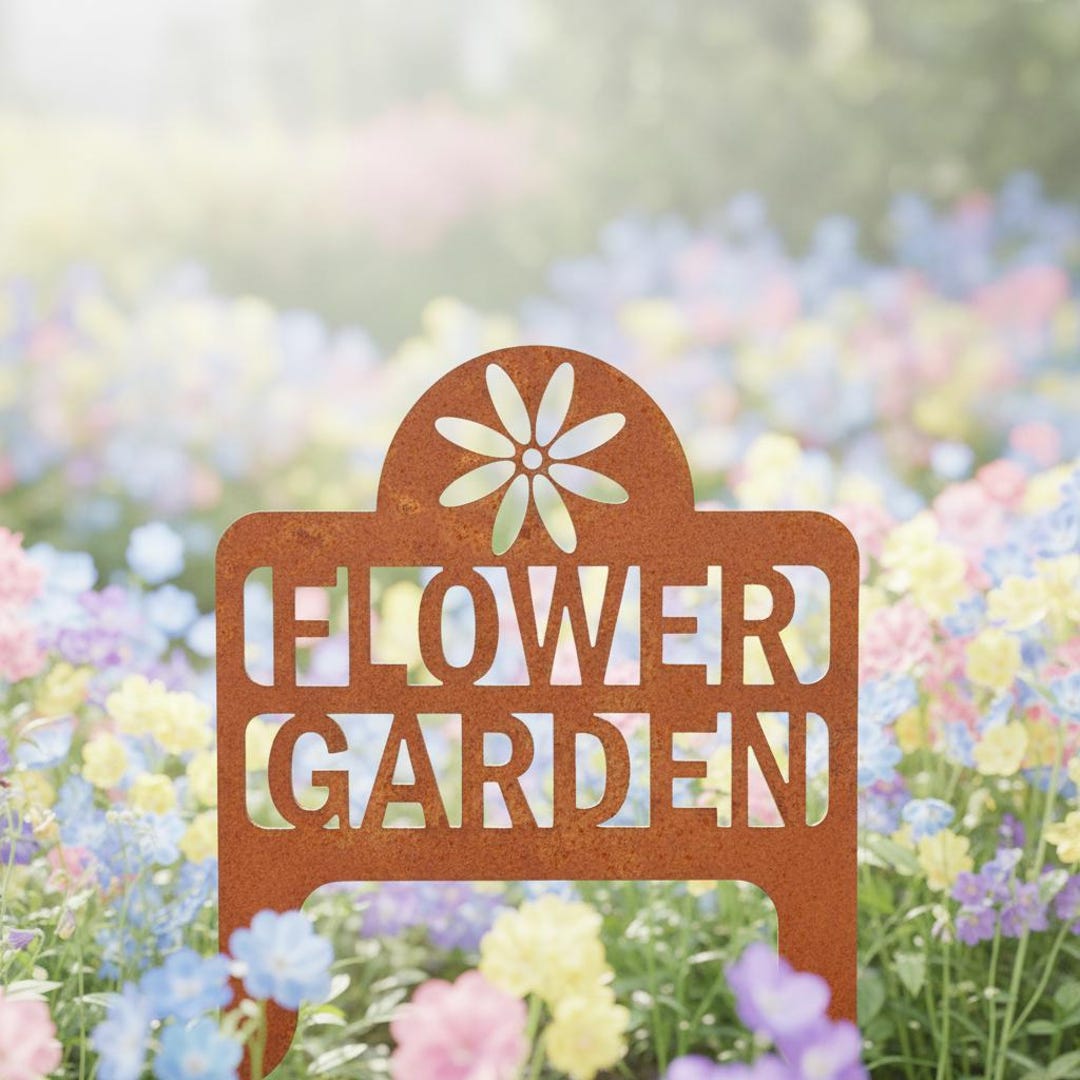Flower Garden Sign - Etsy