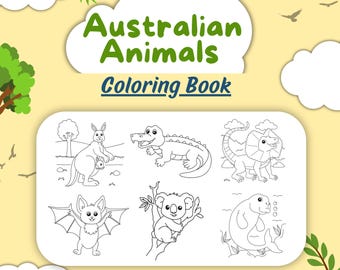 Australian Animals Coloring Book: Outback Wildlife Activity Pages (PDF)