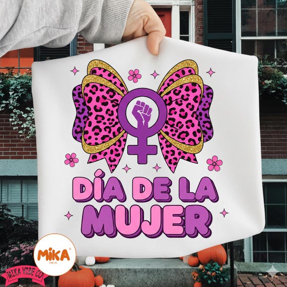 Día de la Mujer Png, 8 de Marzo, International Women’s Day Png, Feminist Bow Png, Girl Power Png, Coquette Pink Leopard Bow, Latina Gift