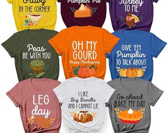 Thanksgiving Family Shirt Png Bundle, Friendsgiving Sayings Group Shirt, Cute Turkey & Pumpkin Pie Quotes, Friendsgiving, Thanksgiving Png