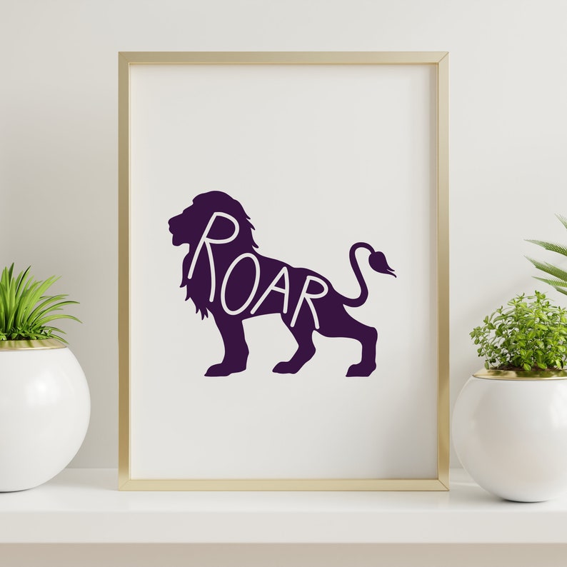 UNA Lions Roar Florence Alabama SVG Gift Printable Art University of North Alabama Wall Art Download Graduation Gift SVG College Gift Ideas image 1