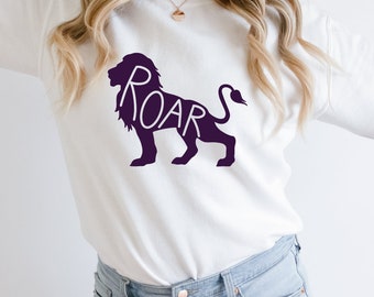 UNA Roar Lions Sweatshirt University of North Alabama Comfort Colors Sweatshirt UNA Lions Roar College Student Gift Idea Florence Alabama