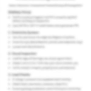 May include: A document with text in black font. The text is organized into numbered sections and bullet points. The document appears to be a list of guidelines or instructions, with headings such as "Eligibility Criteria" and "Visual Properties."