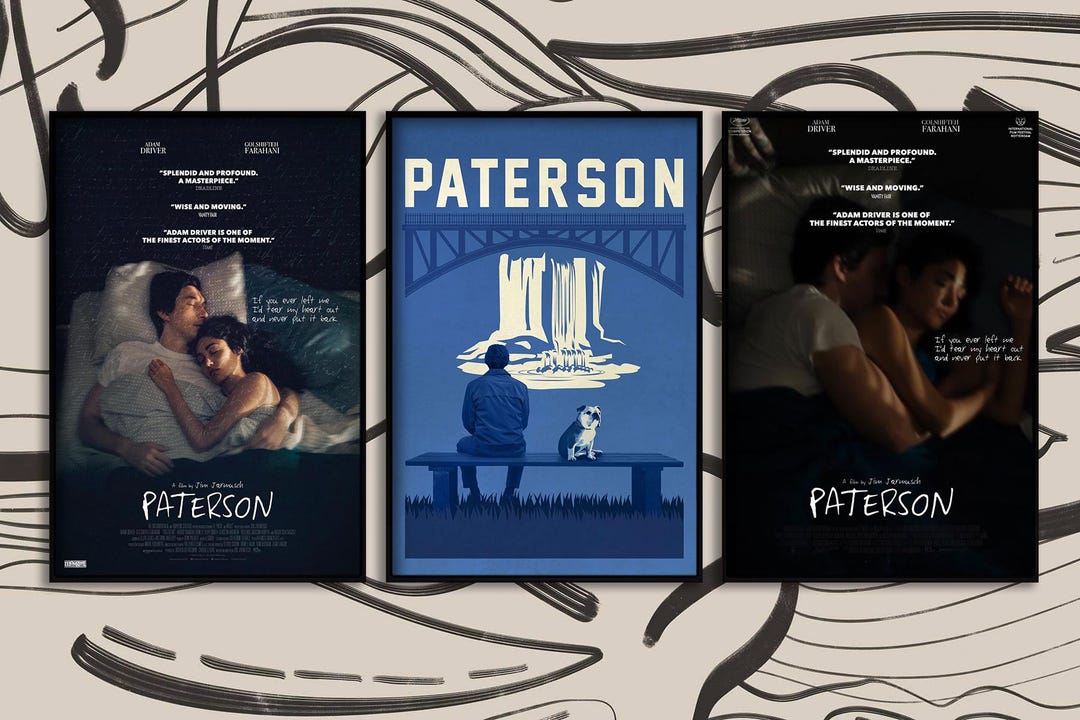 Paterson 2016 movie Poster High quality Canvas Print Unframed Wall paterson-2016-movie-poster-high-quality-canvas-print-unframed-wall