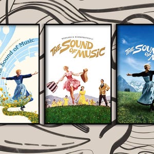 The Sound of Music Movie Poster | High-Quality Canvas Print | Unframed Wall Art for Living Room, Bedroom, Study | Perfect Gift Idea