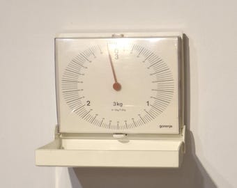 Bilancia da cucina pieghevole vintage Gorenje – Design jugoslavo di metà secolo