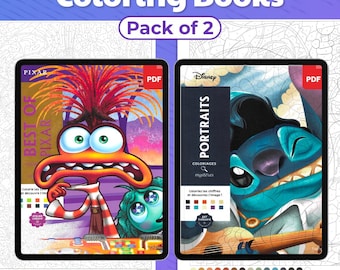 Disney Pixar Malbücher, 200+ Seiten nach Nummer (PDF Download)