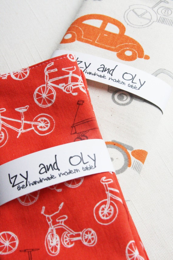 Items similar to Kid Size Placemat and Napkins Together Buy Both Here
