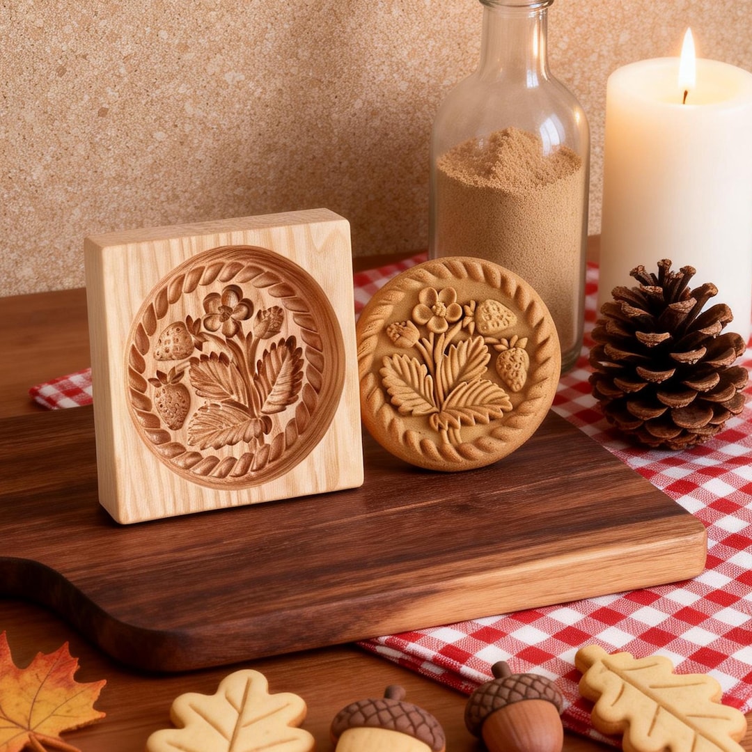 Strawberry Baking Mold: Biscuit Cookie Cutter, Holiday Cookie Mold