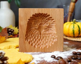 Molde para galletas de jengibre con forma de cabeza de águila: cortador de galletas