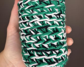 Eagles Handmade Crochet Beer Coozie | Game Day Drink Sleeve | Philly Fan Gift