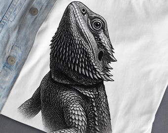 Bearded Dragon T-Shirt, Lizard Lover Shirt, Reptile Comfort Colors Tee, Exotic Pet Gift