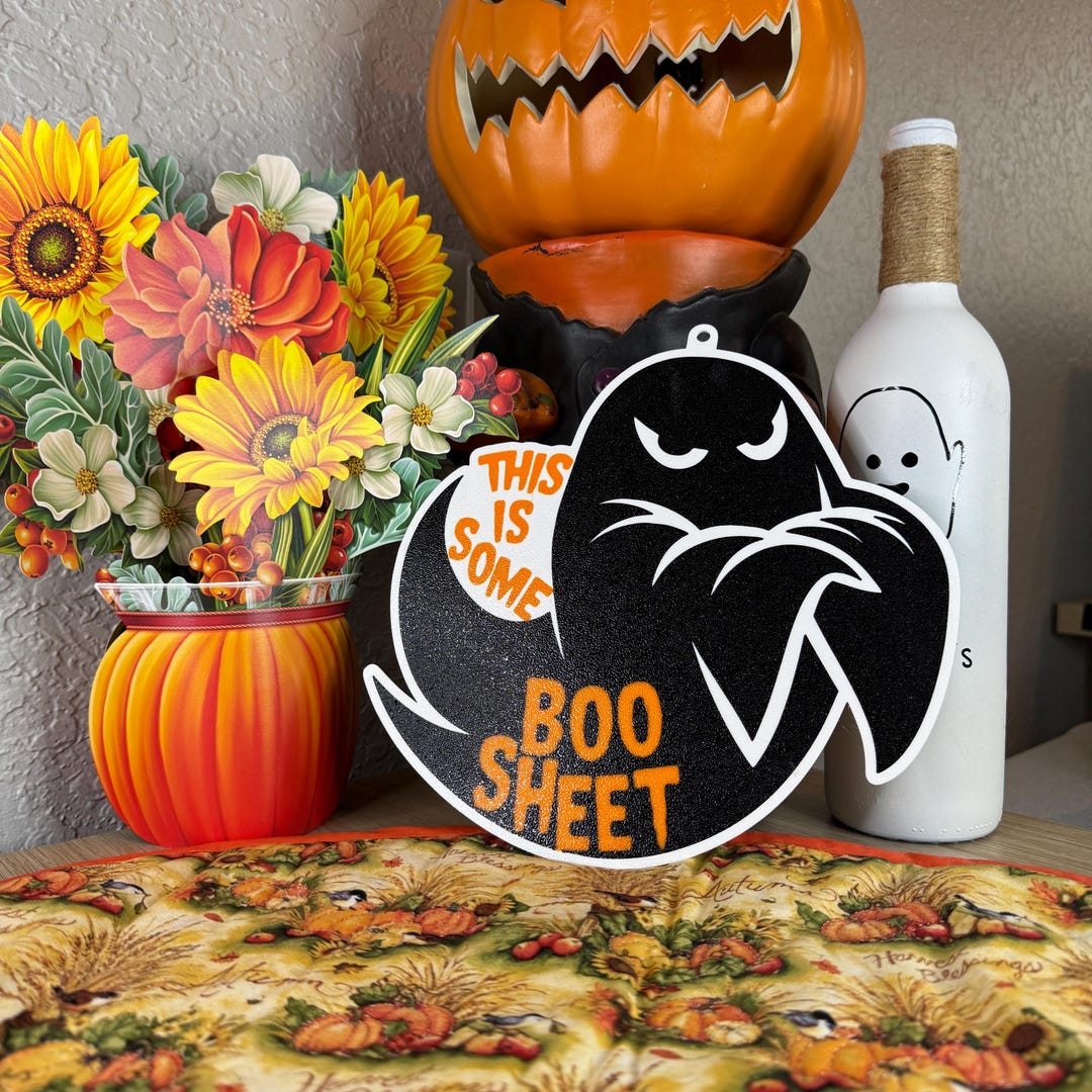 Spooky Send Off Show off Your Spooky and Snarky Side With This Ghostly Halloween Sign ...