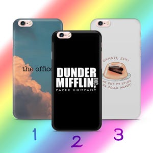 The Office C6 Phone Case Cover For Apple iPhone 5 SE 2020 2022 6 7 8 X Xs XR MaX PLuS Model American TV Show Sitcom Jim Dwight Schrut Comedy