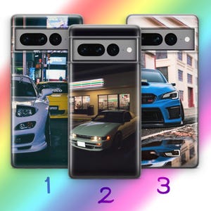 JDM Car C6 Phone Case Cover For Google Pixel 6 6A 7 7A 8 8A 9 9A 10 10A Pro XL Models High Horse Power Japanese Racing Drift Drag Car