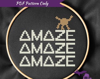 Amaze Amaze Amaze Cross Stitch Pattern | PDF Only | Rocky Project Hail Mary