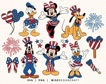 Mickey 4th Of Jul 2020, Dekoration, Dekoration, Feuerwerk png, USA Gänseblümchen (Digitaler Download)