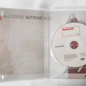 Autodesk AutoCAD 2022 DVD Professional full version standard edition DVD + lifetime license guarantee
