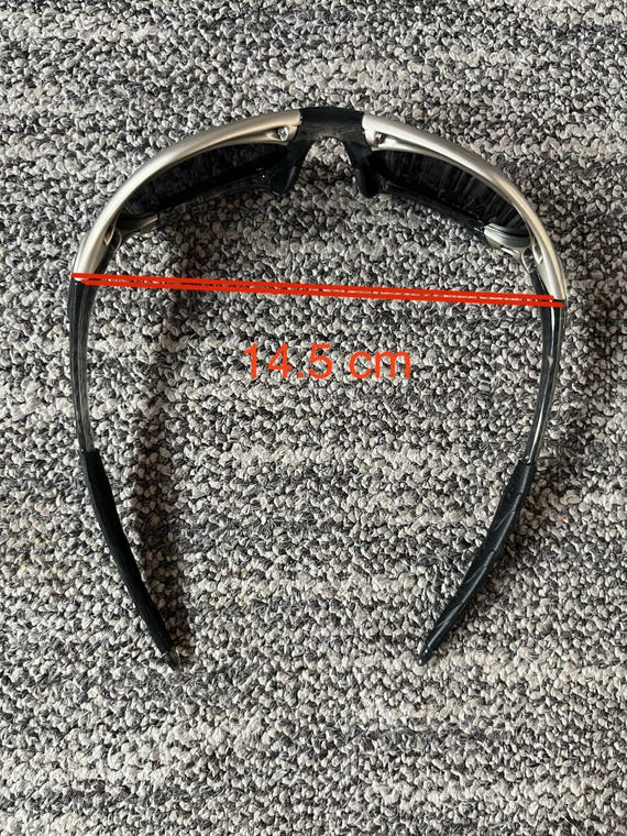 Vintage Oakley Splice – Y2K Sport Sunglasses, Black Frame With