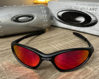 Oakley Minute 1.0: Silver Wrap Sunglasses W/ Fire Iridium