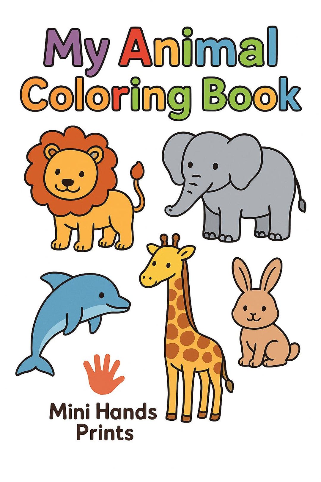 Animal Coloring Pages for Kids: 10 Printable Sheets (PDF) - Etsy