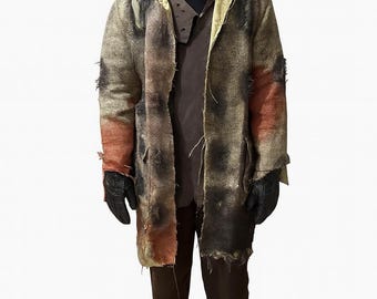 Freddy vs Jason Burlap Costume Jacket: Horror Cosplay