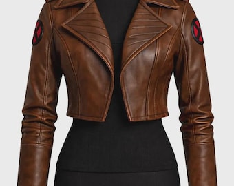 X-Men 97 Rogue Jacket | X-Women Brown Cropped Costume | Rouge X-Men Cosplay