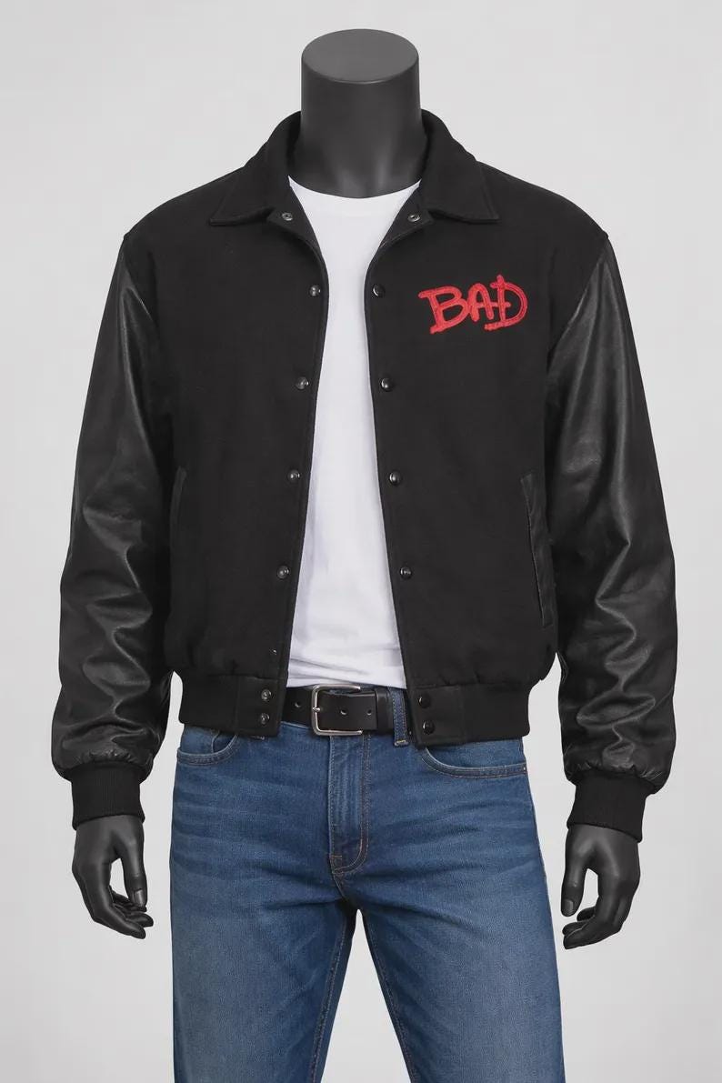 Michael Jackson BAD World Tour Jacket – Retro 80s King of Pop MJ
