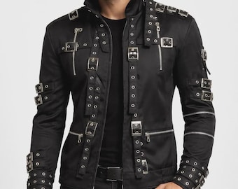 Michael Jackson Metal Rock Concert Jacket | MJ Bad Album Cover Jacket