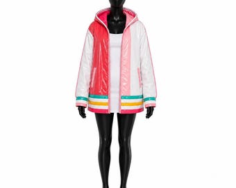 Uta One Piece Inspired Jacket | Handmade Pink & White Oversized Cosplay Jacket