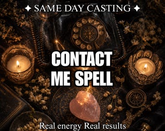 Text Me Spell, Contact Me Spell, Communication Spell, Get Them To Contact You Fast, Same Day Digital Love Ritual Casting