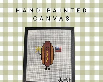 June Hot Dog Jenica Jo x Stitch Happens Stitch Club