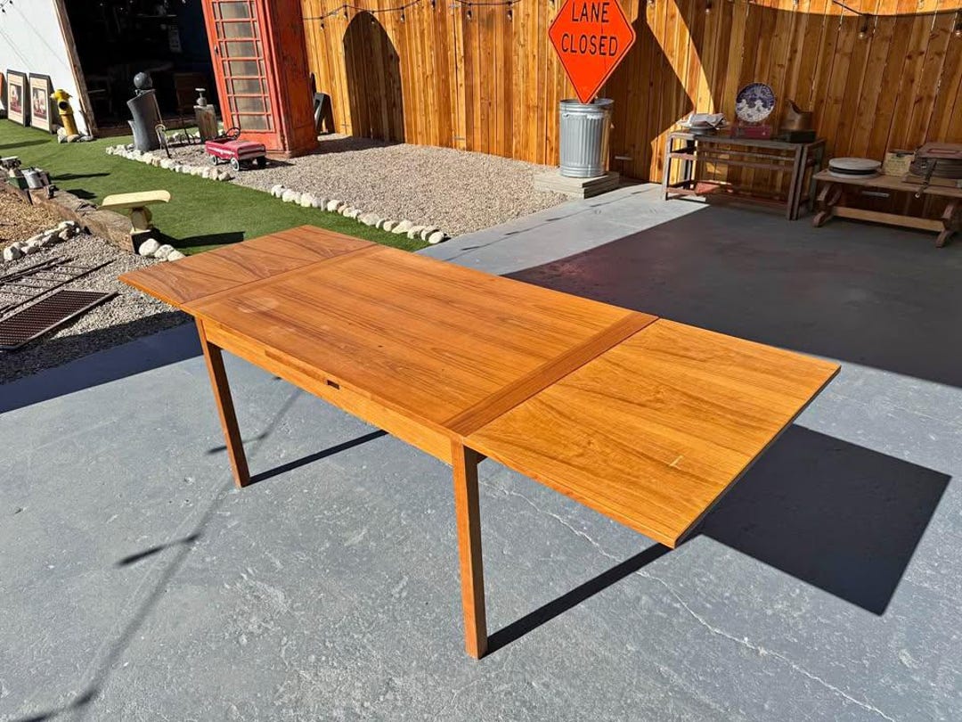 Collapse Metal Table Mid Century Modern Extendable Dining Table – 90
