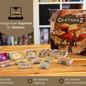 Organizer for Emberheart | Board game insert made of PLA | Perfectly fitting inlay for cards & markers | Fan-made accessory