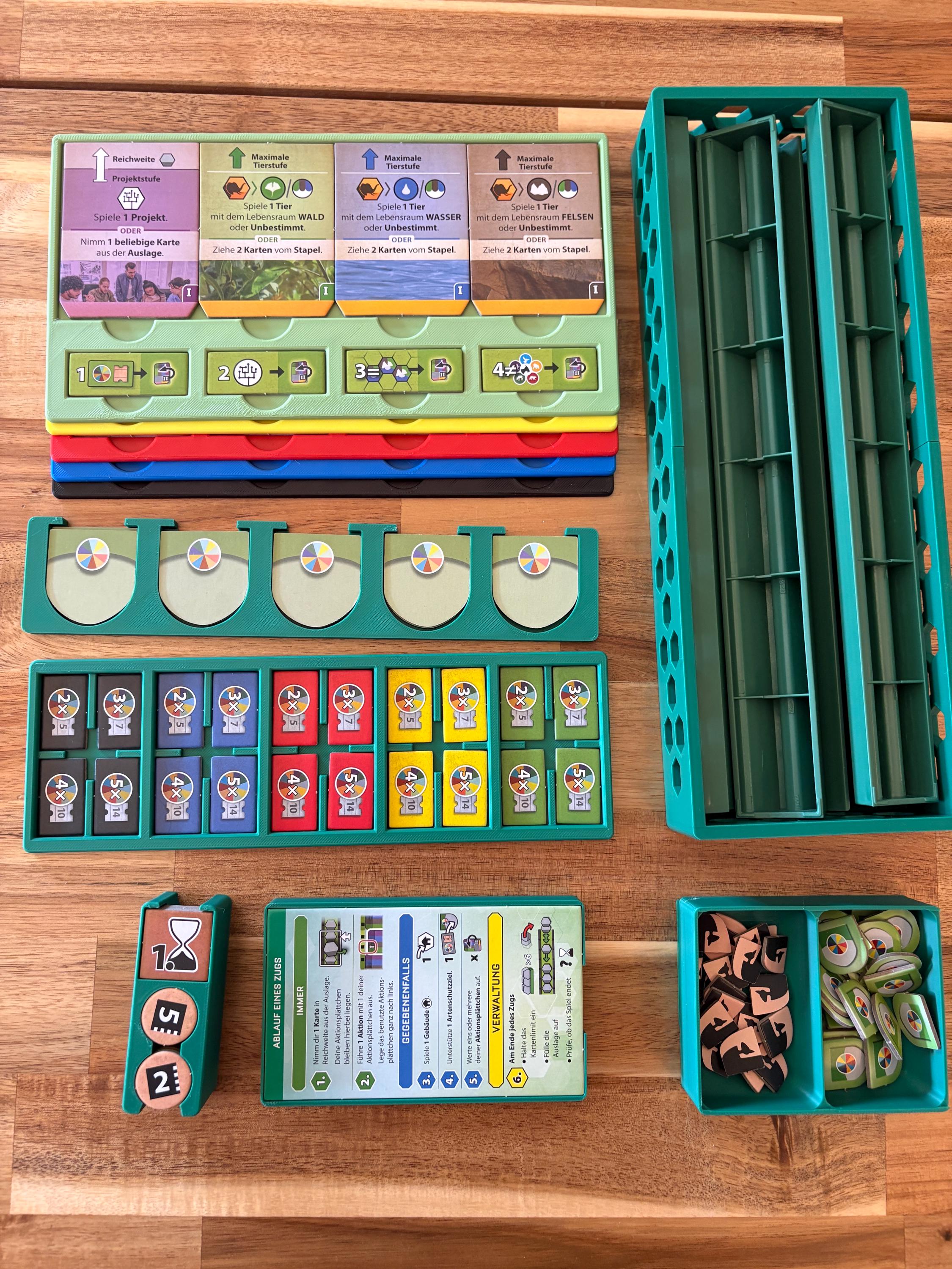Brettspiel-Aufbewahrungstasche Mit 6 Reißverschlusstaschen – Organizer Für Spiele, Puzzles & Bastelmaterial