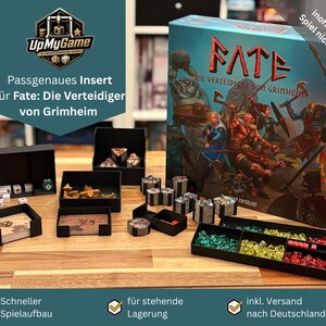 Fate: Defenders of Grimheim-insats | Brädspelsorganisatör | Snabbinstallation | Reducerad spelinstallation