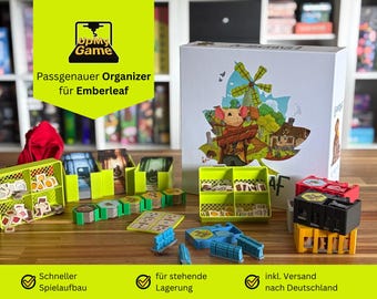 Organizer für Emberleaf | Brettspiel Insert aus PLA | Schnelles Setup | Reduzierter Spielaufbau