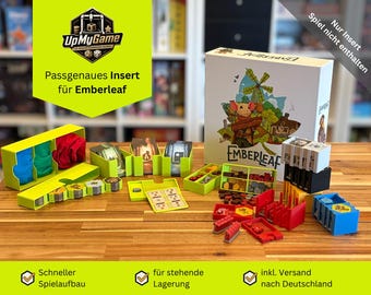 Emberleaf Deluxe Insert | Brettspiel Organizer | Schnelles Setup | Reduzierter Spielaufbau