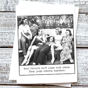 Funny Humoristique 'True Friends Don'T Judge' Dessous De Verre[H590