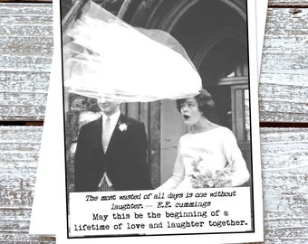 May this be the beginning of a lifetime of love and laughter together. Wedding Card