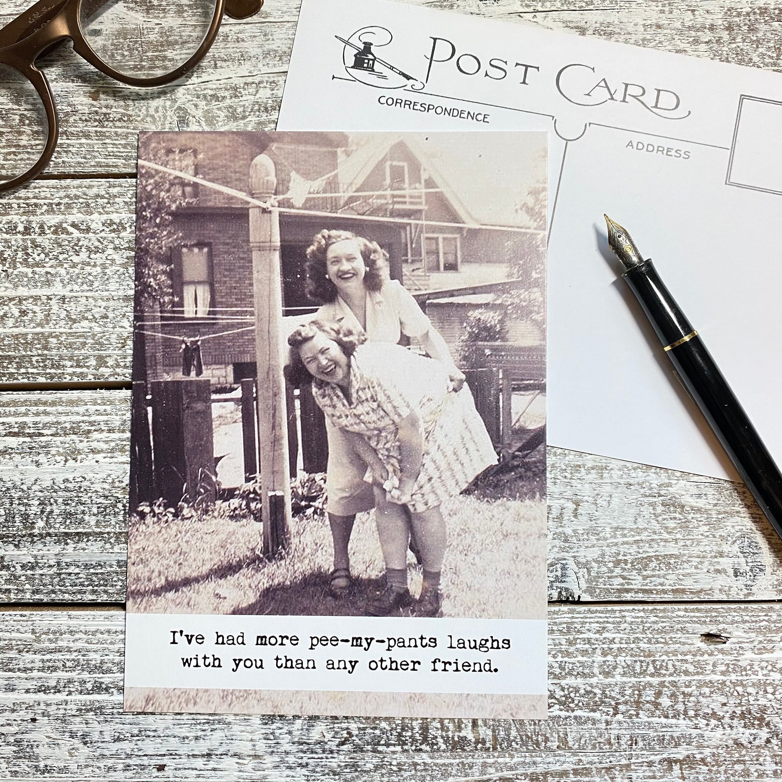 Friendship Postcard Set of 5 Different Designs Best Friends Etsy