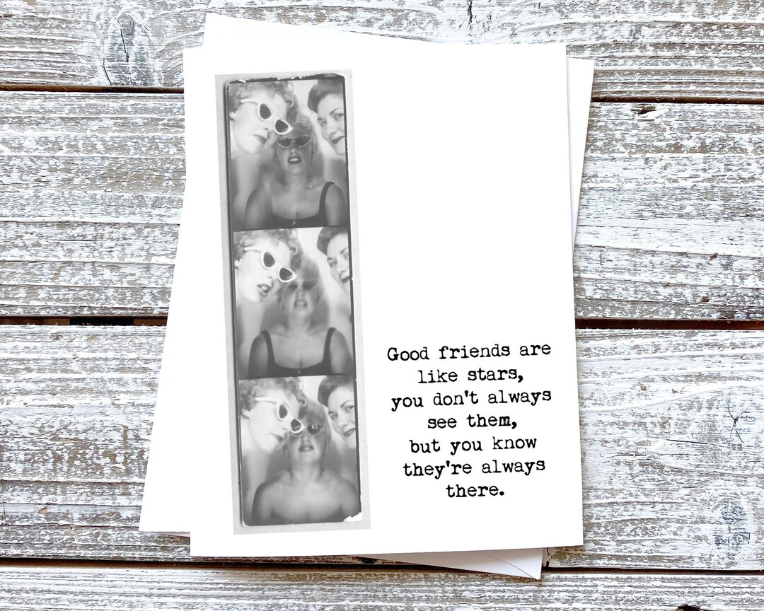 Funny Friendship Greeting Card Good Friends Are Like Stars, You Don't ...